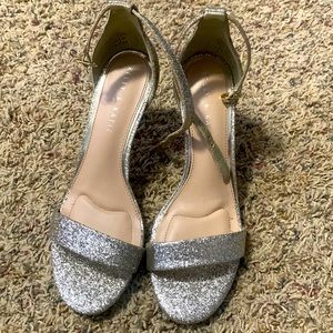 Kelly and Katie Silver/Gold Sparkly Heels